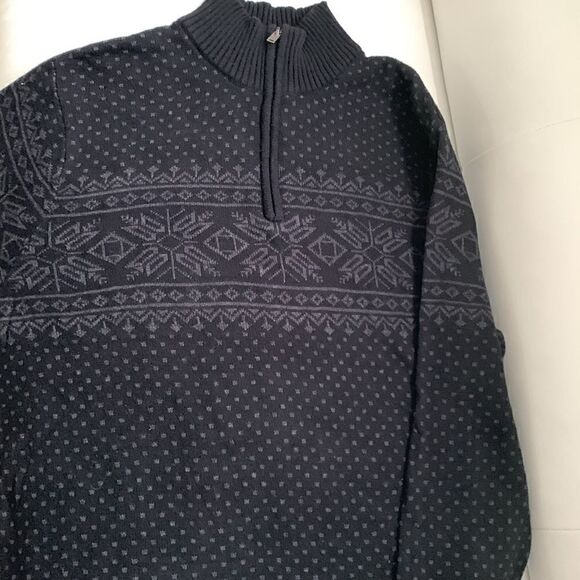 NORTHWEST Mens Fair Isle Mock Neck Sweater Size2XL - Picture 13 of 13